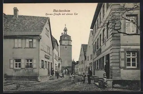 AK Mainbernheim, Herrenstrasse mit oberen Tor