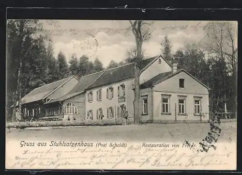 AK Stuhlsatzenhaus /Scheidt, Restaurant von Friedrich Huber