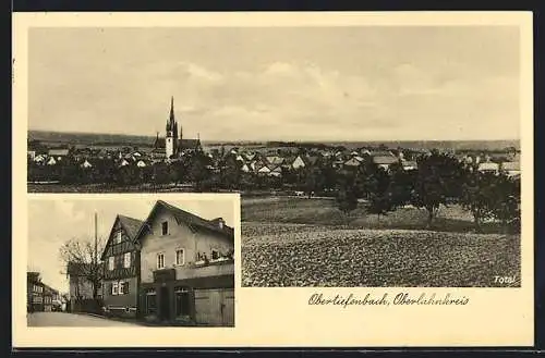 AK Obertiefenbach /Oberlahnkreis, Gärtnerei Nik- Meyer, Gesamtansicht mit Umgebung