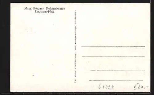 AK Ungstein, Strassenpartien