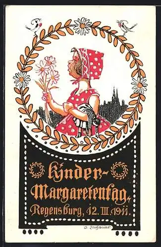 AK Regensburg, Kinder-Margareten und Blumentag 1911