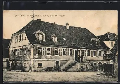 AK Igersheim, Gasthaus zum Adler M. Hegert