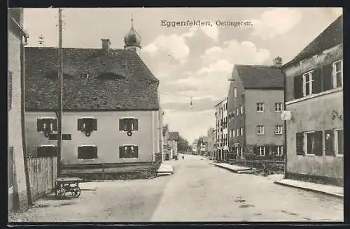 AK Eggenfelden, Oettingerstrasse mit Geschäften