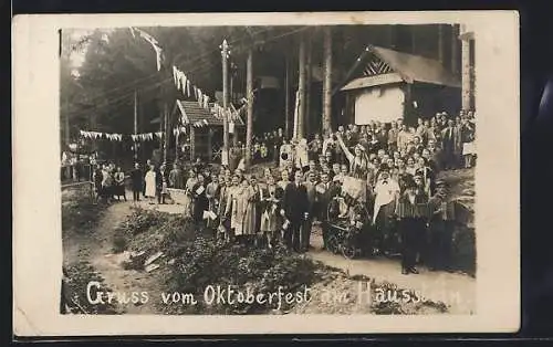 Foto-AK Schaufling, Oktoberfest am Hausstein