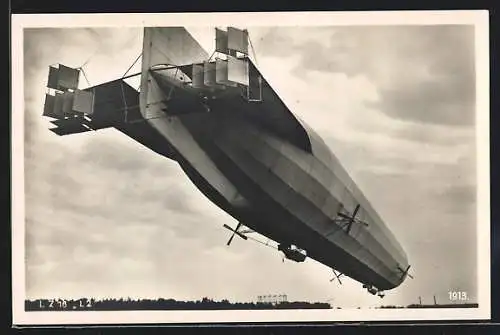 AK Zeppelin LZ 18 L 2 kurz nach dem Start