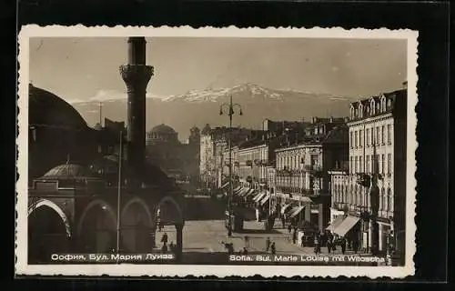 AK Sofia, Boulevard Marie Louise mit Witoscha