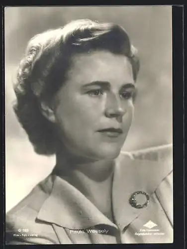 AK Schauspielerin Paula Wessely, seitlich portraitiert