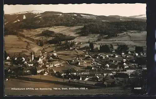AK Spital am Semmering, Ortsansicht mit Stuhleck