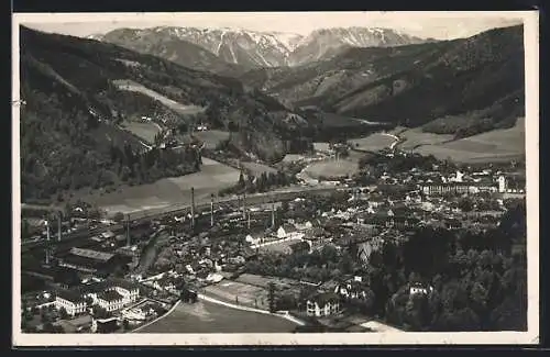 AK Mürzzuschlag, Totalansicht von oben