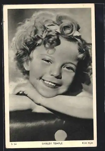 AK Schauspielerin Shirley Temple im Kostüm einer Filmrolle