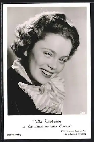 AK Schauspielerin Ulla Jacobsson in Sie tanzte nur einen Sommer