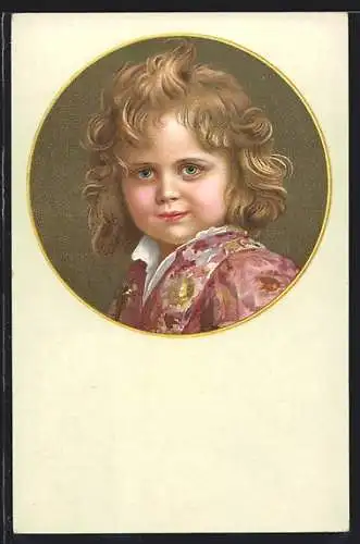 Künstler-AK M.Munk Nr. 1387: Portrait eines kleinen Kindes