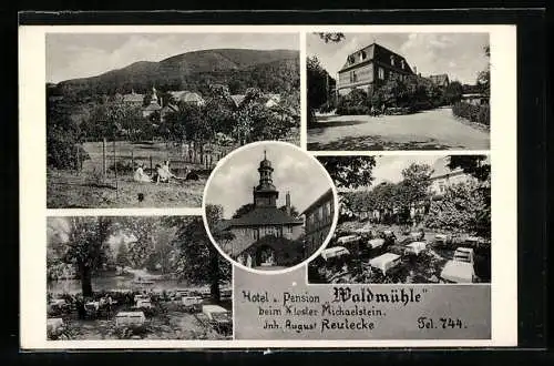 AK Michaelstein, Hotel und Pension Waldmühle mit Aussenbereich, nahe des Klosters