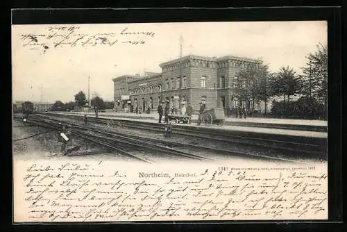 AK Northeim, Partie an dern Bahngleisen des Bahnhofs