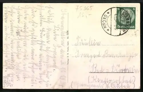 AK Stammheim /Kr. Calw, Erholungshaus Friedensheim aus der Vogelschau