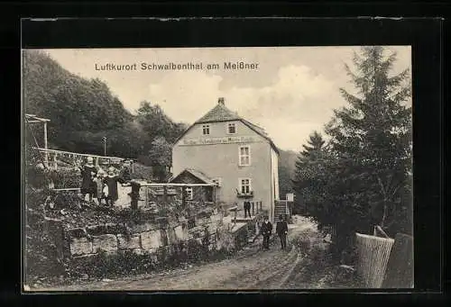 AK Schwalbenthal am Meissner, Gasthaus Schwalnebthal von Martin Schülbe