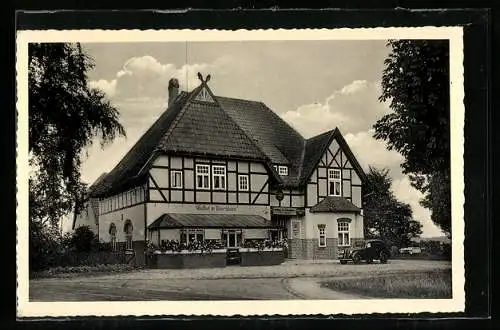 AK Ahausen / Rotenburg, Gasthof zur Römerschanze v. H. Bartels