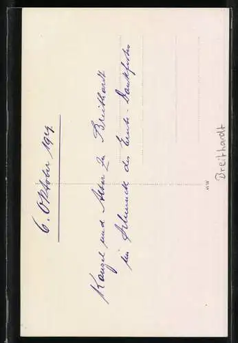 AK Breithardt, Kanzel und Altar der Kirche im Schmuck des Erntedankfestes