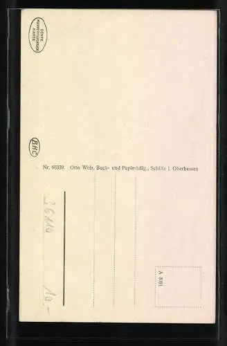 AK Schlitz / Hessen, Schachtenburg, Fachwerkhäuser