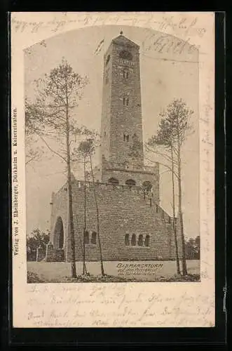 AK Dürkheim a. d. H., Bismarckturm auf dem Peterskopf