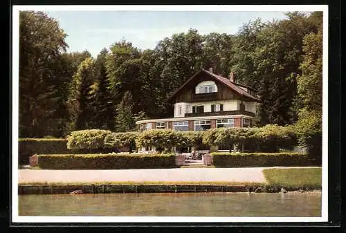 AK Feldafing a. Starnberger See, Hotel-Terrassen-Restaurant Forsthaus am See