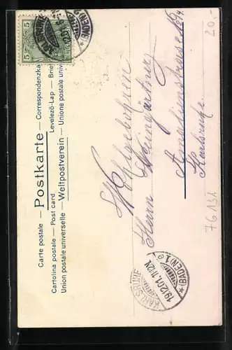 Lithographie Karlsruhe, An der Nymphengruppe