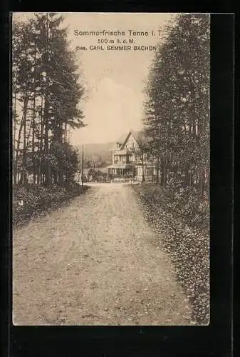 AK Tenne i. T., Gasthaus von Carl Gemmer Bachon