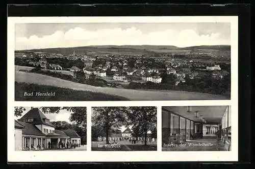 AK Bad Hersfeld, Wandelhalle, Innenansicht, Im Kurpark