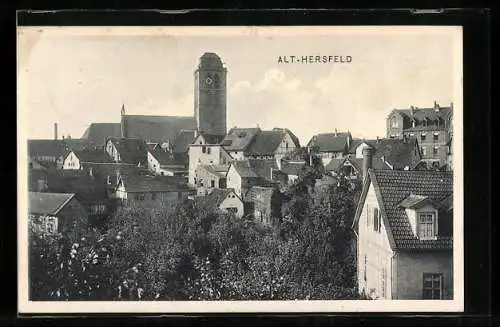 AK Bad Hersfeld, Blick auf die Altstadt