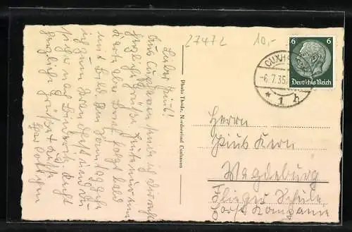 AK Cuxhaven, Nordseebad, Seebäderdampfer Cobra Hapag