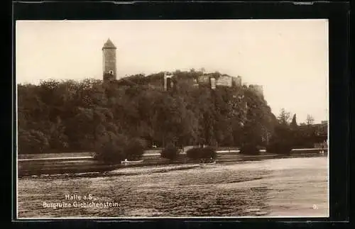 AK Halle / Saale, Burgruine Giebichenstein