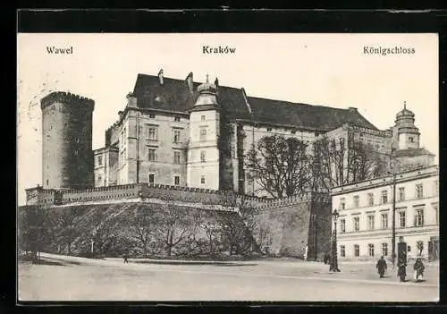 AK Krakau-Krakow, Königschloss / Wawel