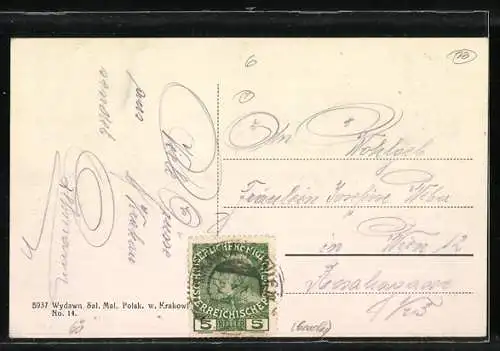 AK Krakau-Krakow, Königschloss / Wawel