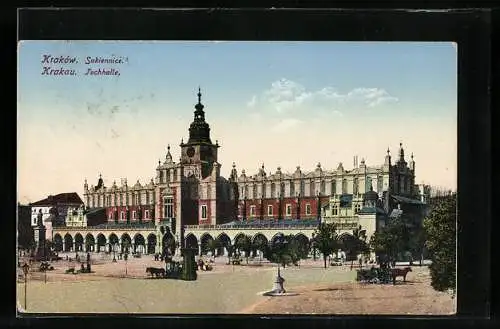 AK Krakau-Krakow, Die Tuchhalle