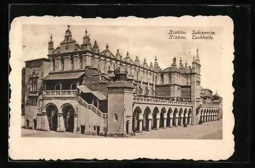 AK Krakau, Blick auf die Tuchhalle