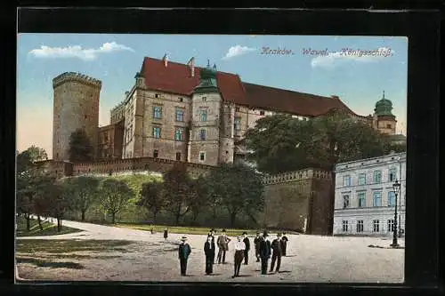 AK Krakau-Krakow, Wawel - Königsschloss