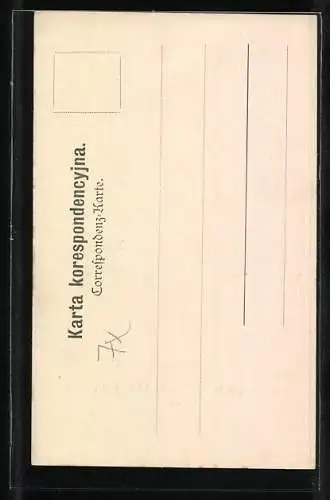 AK Krakow, Pomnik Kopernika na dziedzincu biblioteki Jagielonskiej