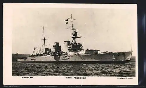 AK HMS Frobisher in Fahrt