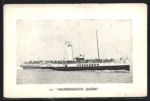 AK Passagierschiff SS Bournemouth Queen in voller Fahrt