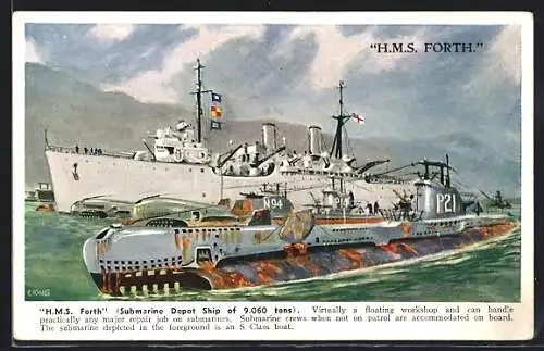 AK HMS Forth Submarine Depot Ship, U-Boot P21
