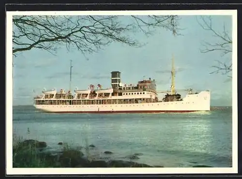 AK Passagierschiff SS Wellamo vom Ufer aus gesehen