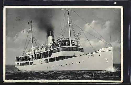 AK Dampfer SS Frigga in voller Fahrt