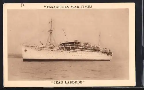 AK Passagierschiff Jean Laborde der Messageries Maritimes