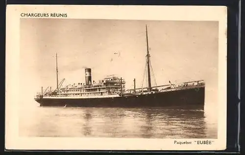 AK Passagierschiff Eubée in ruhigen Gewässern