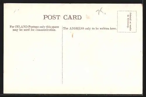 Künstler-AK Kriegsschiff H.M.S. London auf hoher See