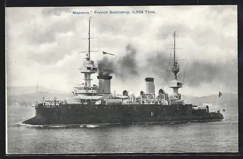AK Kriegsschiff Massena, French Battleship