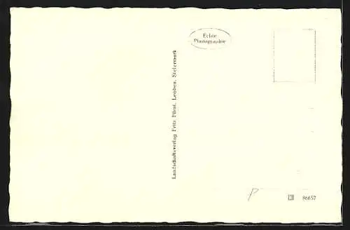 AK Donnersbachwald, Ortsansicht mit Kirche