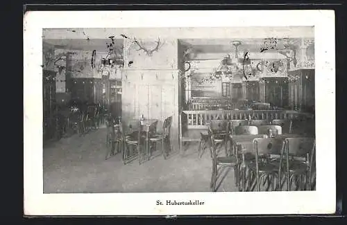 AK Wien, Gasthaus St. Hubertuskeller, Mariahilferstrasse 49