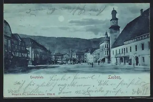 AK Leoben, Ansicht vom Hauptplatz