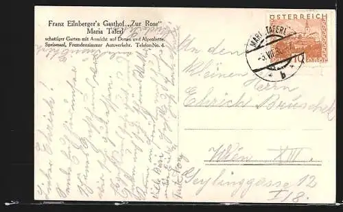 AK Maria Taferl, Gasthof Zur Rose